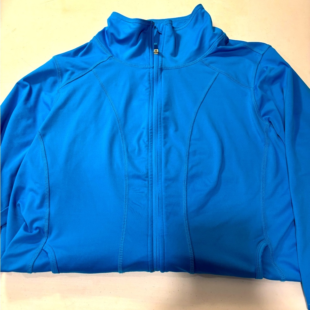 WOMENS 2X Athletic Zipfront Warmup Jacket